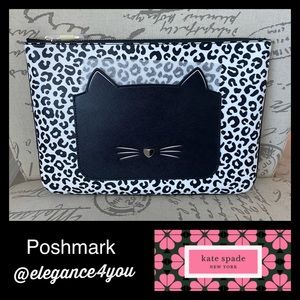 ⭐️KATE SPADE⭐️Authentic Leopard Kitty Clutch NEW